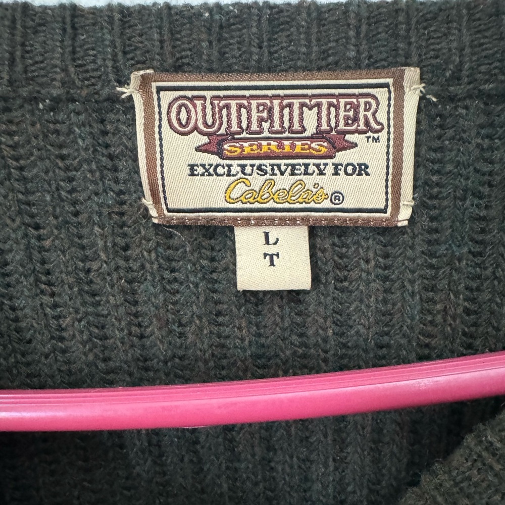 Vintage 90s Olive Green /Grey Command Sweater - image 5